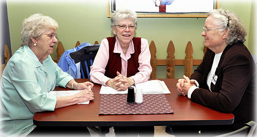 jpg Auxiliary member Merle Graham, Auxiliary President Carolyn Wilsie and KGH Chaplain Sister Arnadene Bean.