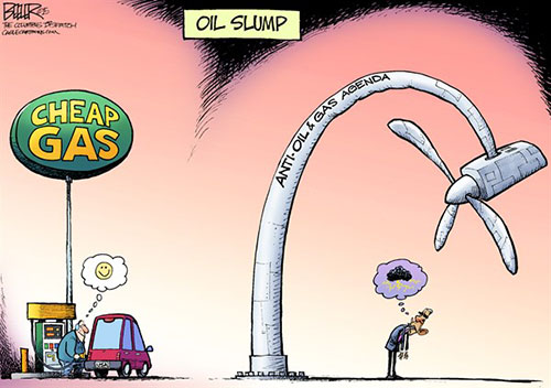 jgp POLITICAL CARTOON: CHEAP GAS