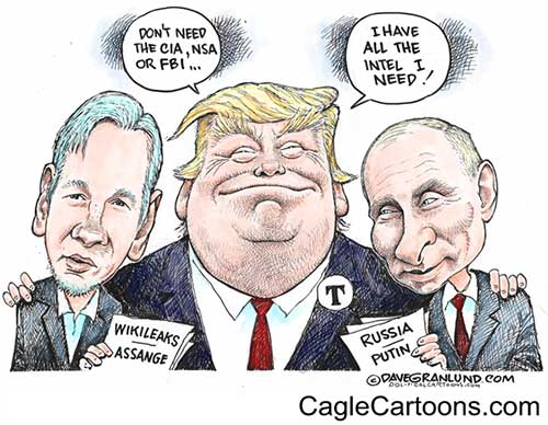 jgp Editorial Cartoon: Trump and intel briefings
