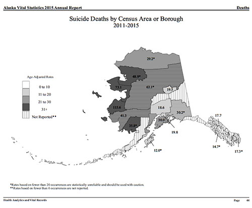 jpg Alaska Suicide Deaths by Area