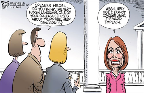 jpg Political Cartoon: Pelosi on harsh language 