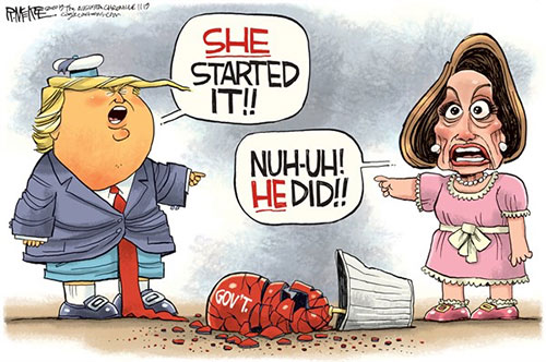 jpg Political Cartoon: Trump & Pelosi 