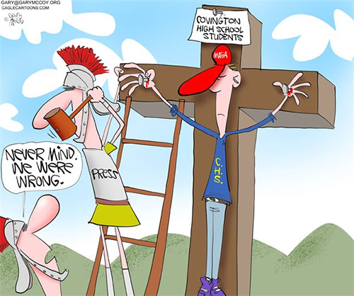 jpg Political Cartoon: Media Crucifies ProLifers