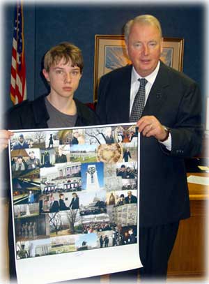 jpg Thorne Bay Student Presents Gift to Governor