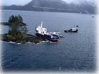 AMHS ferry breaks from mooring, grounds near Metlakatla; Ferry refloated