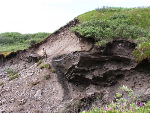 jpg landslide thermokarst on a glacial headwall near Toolik Lake, Alaska