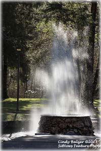 KETCHIKAN CITY PARK... Lighted Fountain and All