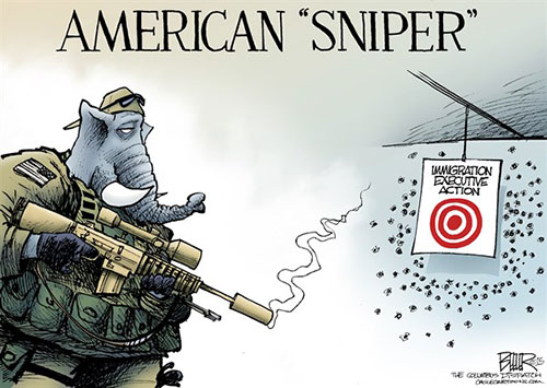 jpg Political Cartoon: GOP Sniper