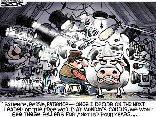 jpg Editorial Cartoon: Iowa Caucus Craziness