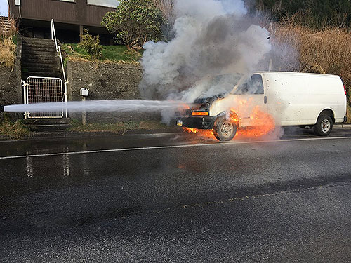 jpg No Injuries in Van Fire