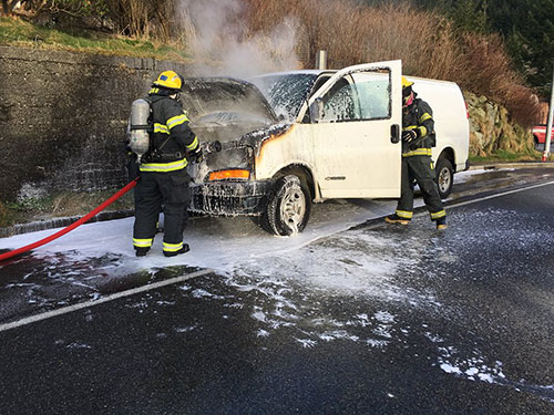 jpg No Injuries in Van Fire