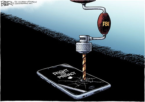 jpg Editorial Cartoon: iPhone Cracks 