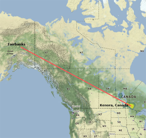 jpg For high emissions, Fairbanks's climate in 2080 will feel most like today's climate near Kenora, Canada. The typical summer in Kenora, Canada is 5.8°F (3.2°C) warmer and 78.5% wetter than summer in Fairbanks.