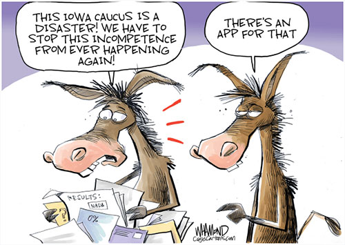 jpg Political Cartoon: Iowa State of Confusion