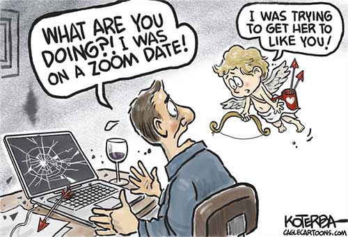 jpg Political Cartoon: Love and Dating in the age of Covid