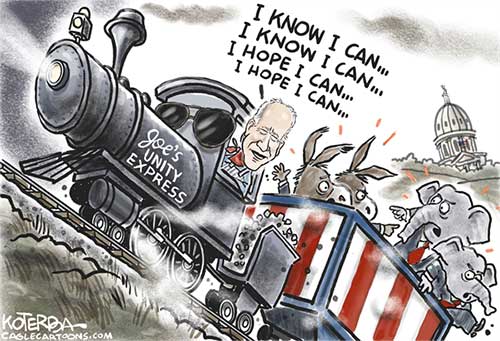 jpg Political Cartoon: Biden's Bipartisanship