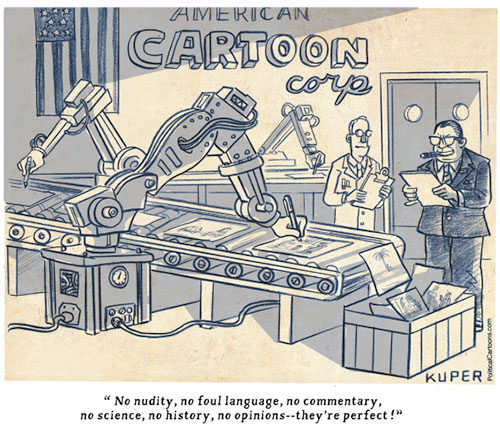 jpg Political Cartoon:  Cartoon Censorship