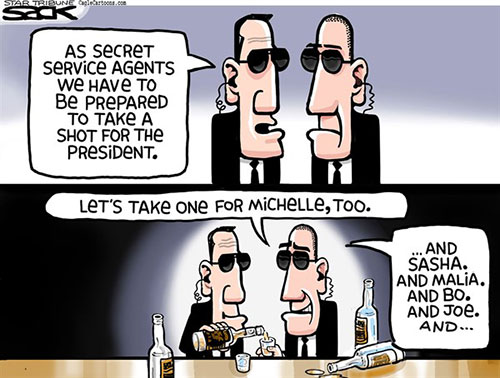 jpg Political Cartoon: Secret Service