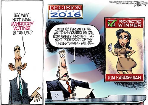 jpg Political Cartoon: Mandatory Voting
