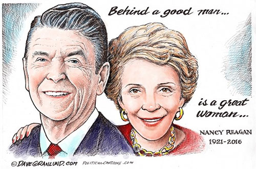 jpg Editorial Cartoon: Nancy Reagan Tribute 2016