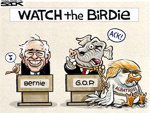 jpg Editorial Cartoon: Bernie Bird