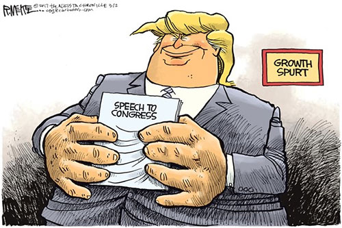 jpg Editorial Cartoon: Trump Growth Spurt