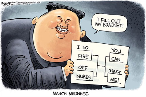 jpg Political Cartoon: Kim Jong Un March Madness