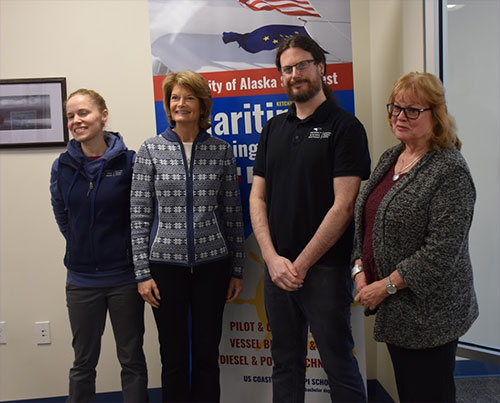 jpg Mariah Warren, Sen. Lisa Murkowski, Mike LaBarge and Dr. Priscilla Schulte.