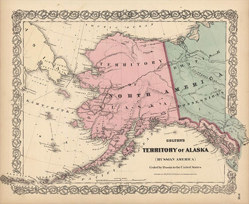 jpg Colton's Territory of Alaska (Russian America) 
Ceded by Russia to the United States in 1867. 
