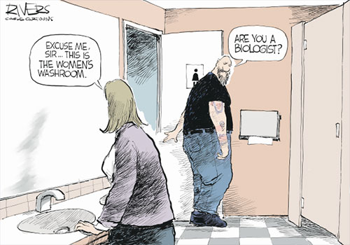 jpg Political Cartoon: Women’s washroom