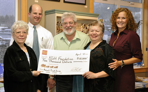 jgp KGH Foundation PResented $10,000 Gift