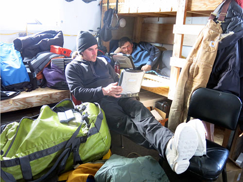 jpg Ben Jones and Guido Grosse inside the Teshekpuk Lake Observatory, a 1963 research cabin Jones restored.