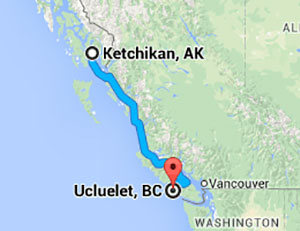 jpg Ucluelet, BC is approximately 900 miles south of Ketchikan, Alaska