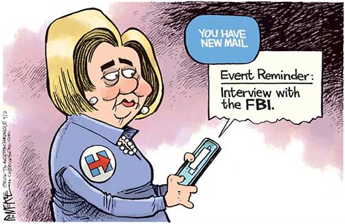 jpg Editorial Cartoon: Hillary's Email Reminder