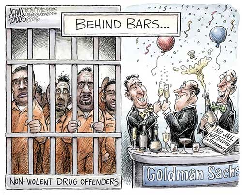 jpg Editorial Cartoon: Goldman Sachs Settlement