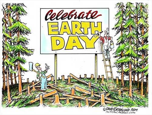 Political Cartoon: Earth Day - April 22, 2018