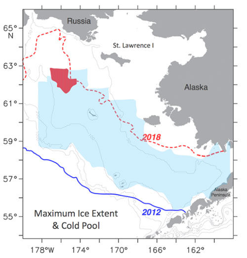 jpg The blue shaded area is 2012 cold pool and red is the 2018 cold pool extent. 