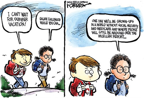 jpg Political Cartoon: Growing Up Is Hard To Do 