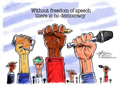 jpg Political Cartoon: Freedom of Speech