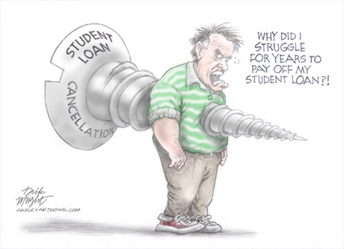 jpg Political Cartoon: Student Loan Cancellation