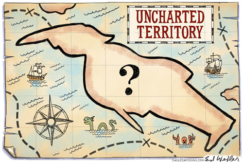 jpg Political Cartoon: Uncharted Territory