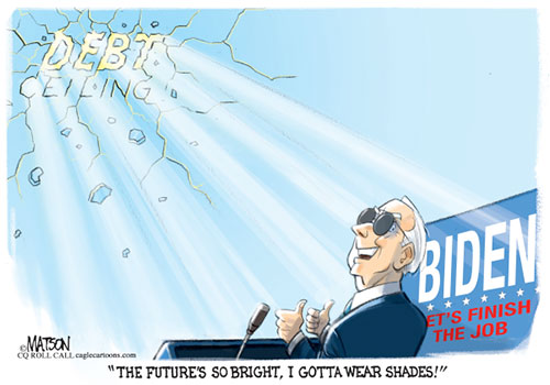 jpg Political Cartoon: Biden Sees Bright Future for America