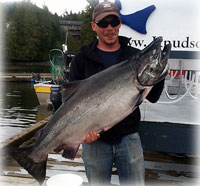 Worman's 49.7 lbs King Leader in Week 1 King Salmon Derby