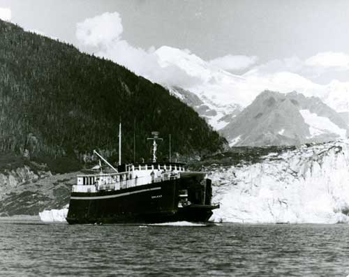 jpg Alaska State Ferry Chilkoot cruising by Columbia Glacier 