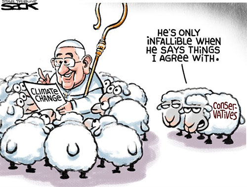 jpg Political Cartoon: The Pope, Climate Change and Conservatives