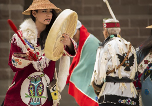 jpg Members of the Mount St. Elias dance group, a Tlingit dance group from Yakutat...