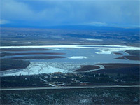 Yukon River breaking up with a whimper