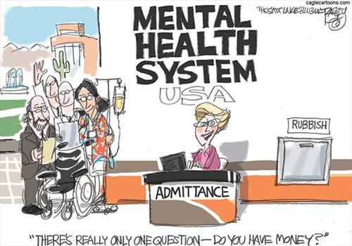 jpg Editorial Cartoon: Crazy Mental Health System