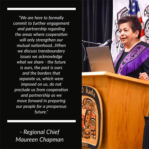 jpg Regional Chief Maureen Chapman who is a Skawahlook First Nation Chief