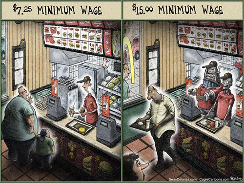 jpg Editorial Cartoon: Robots' Minimum Wage